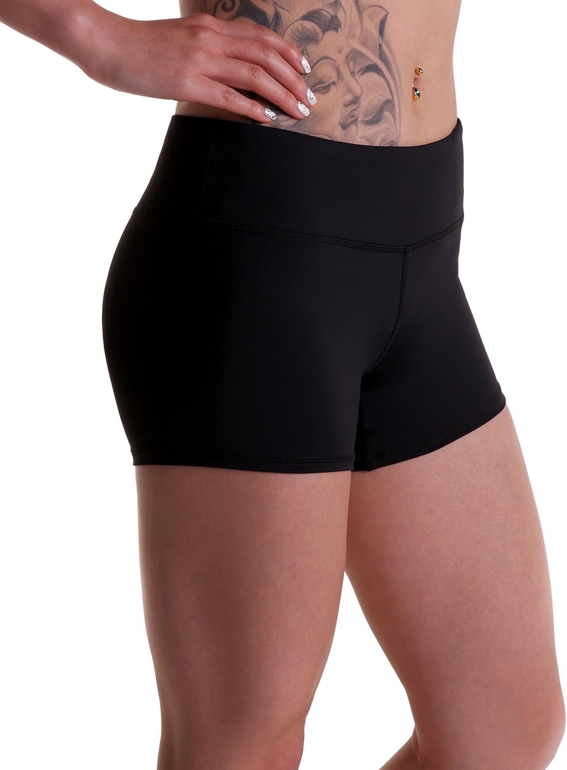 Tough Mode Women's 3" Compression Workout Shorts - Athletic Volleyball & Running Gear