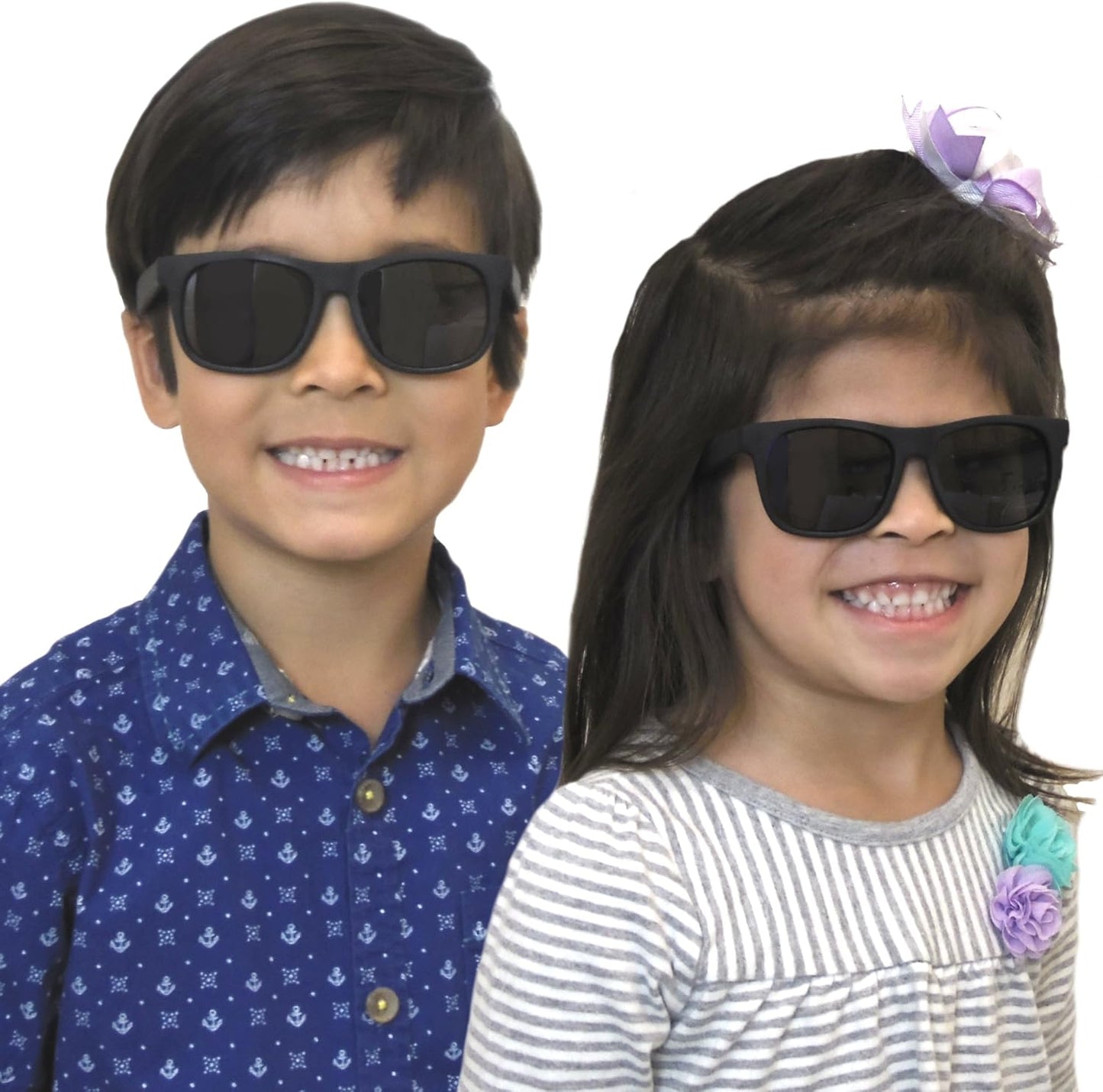 Vintage Toddler Sunglasses - Stylish UV Protection for Ages 2-4 Years | 2-Pack