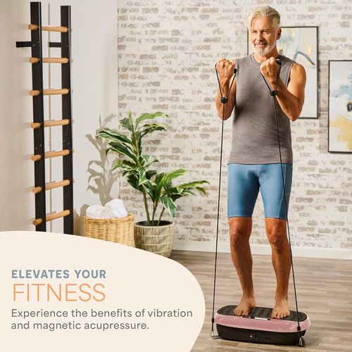 Lifepro HexaPlate Lite Vibration Plate - Full Body Exercise Machine with Magnetic Acupoints for Muscle Toning & Recovery