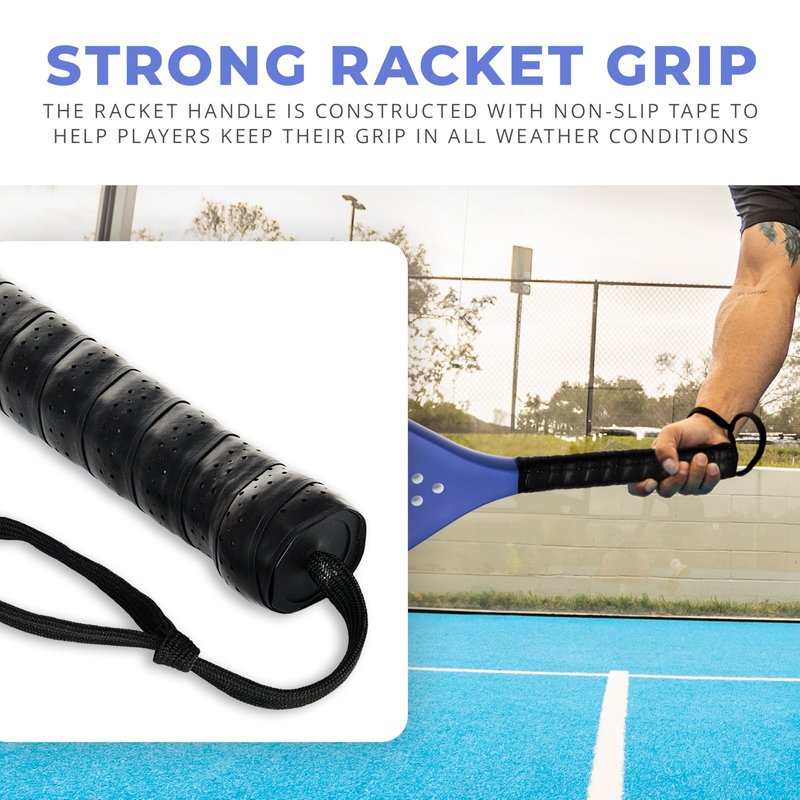 Franklin Sports - Sweet Spot Padel Training Racket - Fiberglass Padel Racket with Foam Core - 365g - Purple