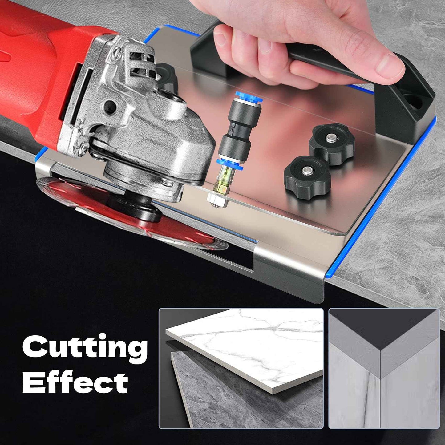 45° Tile Chamfering Tool, Angle Grinder Stand For Tile 45° Chamfer Stainless Steel Cutting, 100-Type Universal 45 Degree Tile Tools Chamfering Fixed Stand Type Angle Grinder