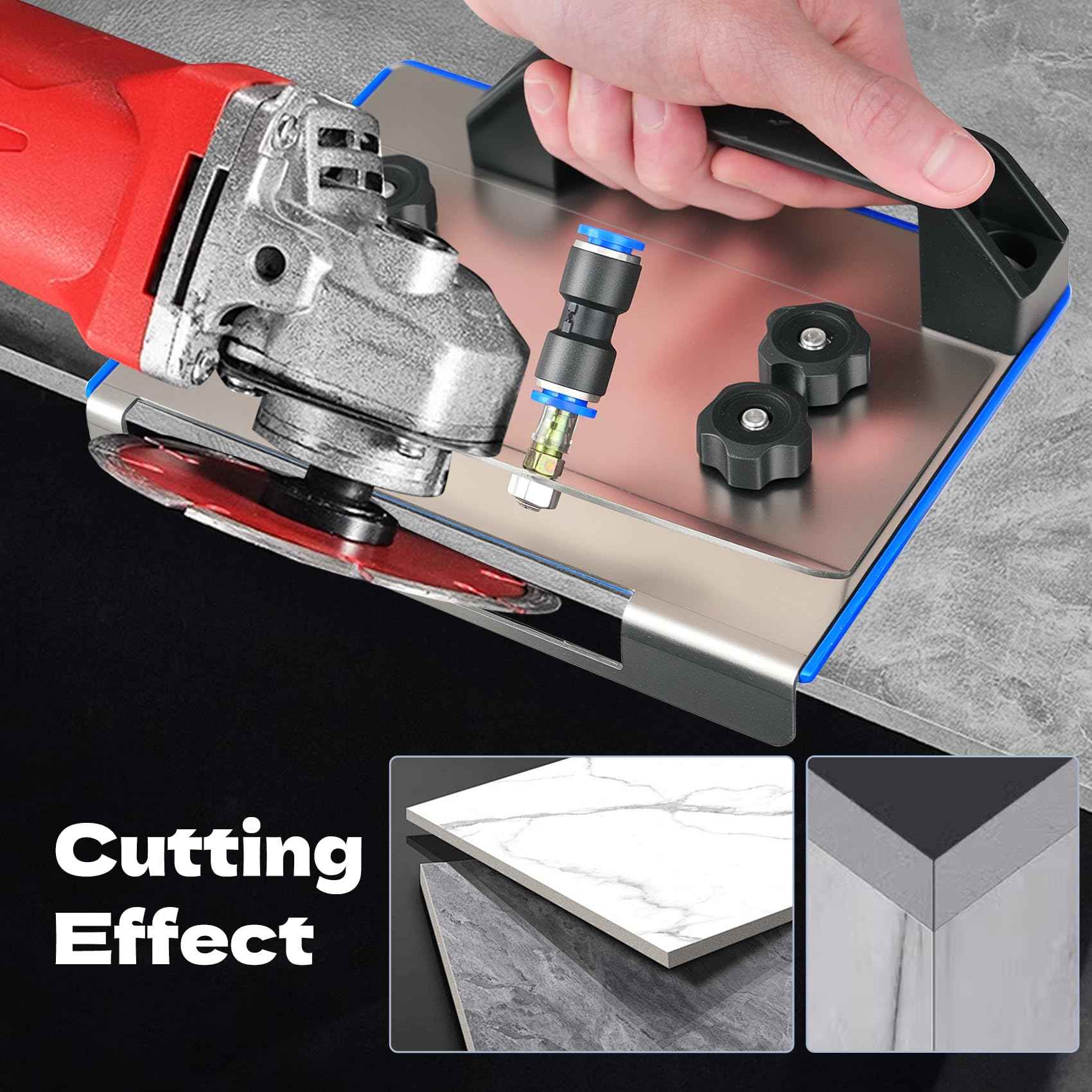 45° Tile Chamfering Tool, Angle Grinder Stand For Tile 45° Chamfer Stainless Steel Cutting, 100-Type Universal 45 Degree Tile Tools Chamfering Fixed Stand Type Angle Grinder