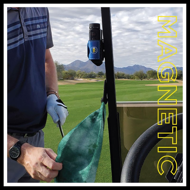 STICKIT Magnetic Golf Towel, Premium 29" Microfiber with Deep Waffle Pockets, Industrial Strength Magnet for Secure Hold to Golf Carts & Clubs, Ultra-Absorbent, Fast-Drying, Easy-Clean