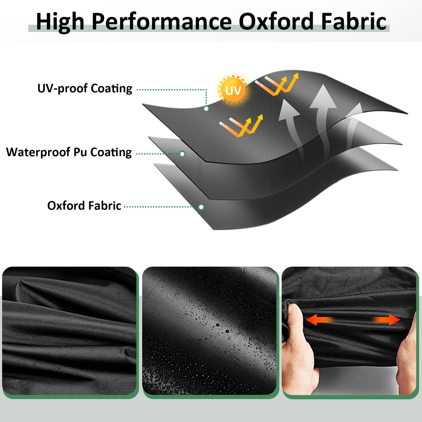 Golf Cart Cover 4 Passenger, Waterproof Golf Cart Covers for EZGO/Club Car/Yamaha Golf Carts,All Weather Protection Dustproof Universal Golf Cart Enclosure-118x 56 x 83 Inch