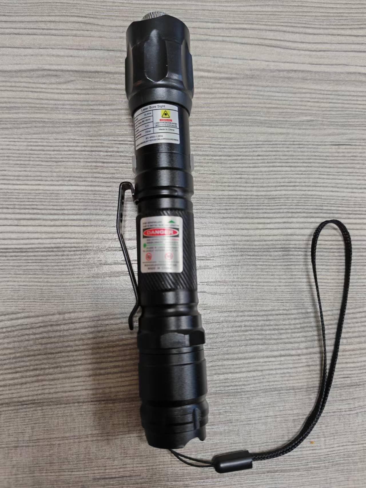 LETEAPII Green Light Flashlight Rechargeable, Long Range Adjustable Focus Tactical Beam for Outdoor Journeys, Camping, Presentations, TV/LED/LCD Screens, and Stargazing