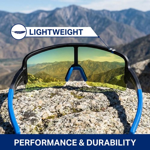 Blenders Eyewear Eclipse X2– Polarized Sunglasses – Wrap-Around Lens – 100% UV Protection – For Men & Women – Breaker Point