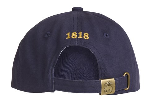 Brooks Brothers Men’s Classic 100% Cotton Twill Baseball Cap - Woven Logo One-Size Adjustable Hat, Navy Classic