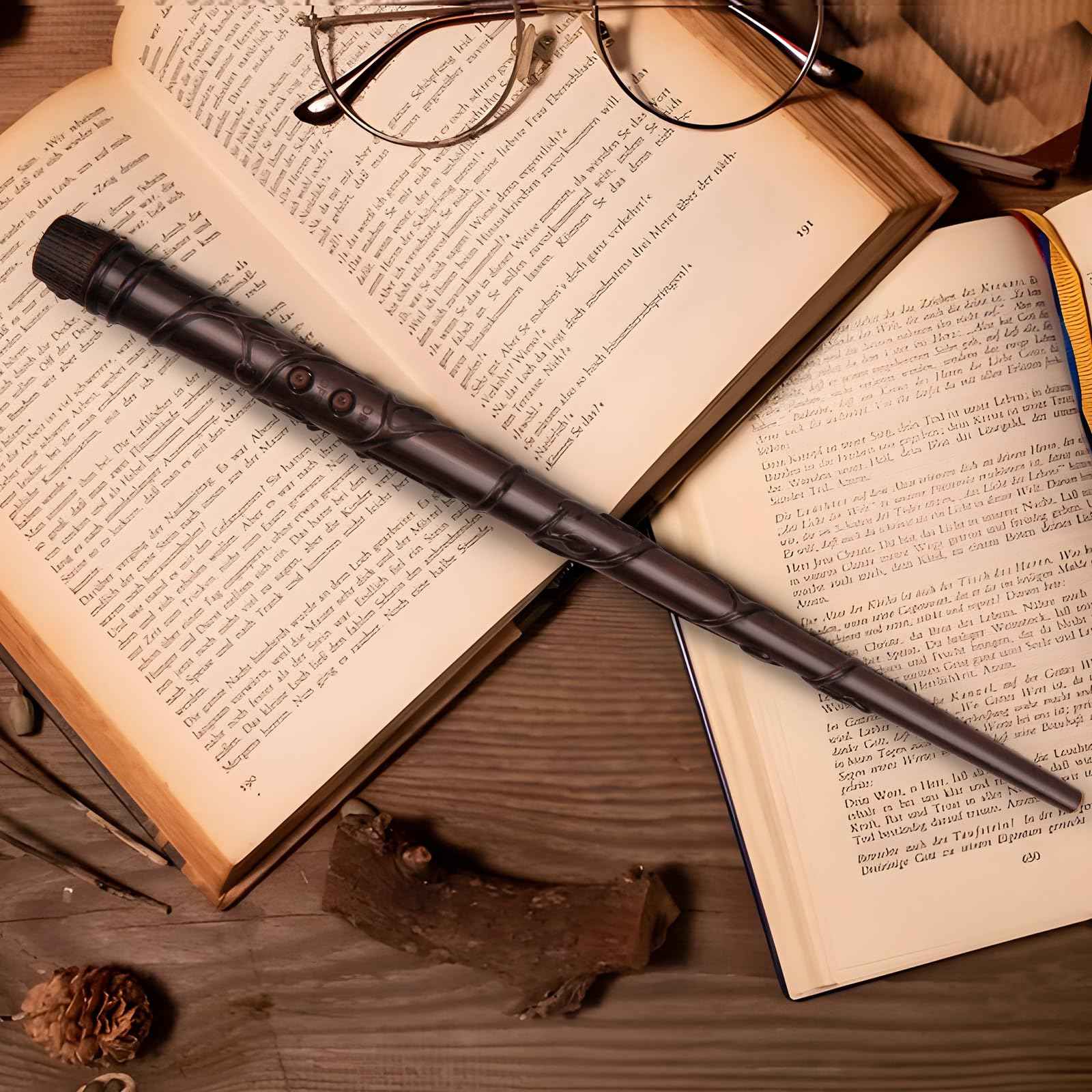 Halloween Decorations - Floating Candles with Wand - 20 Pcs Magic Hanging Flameless Floating LED Candles with Wand Remote - Decor for Indoor Outdoor Home Room Theme Party Birthday Gift