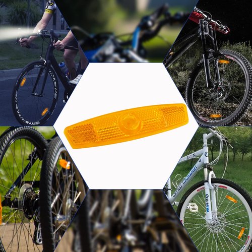 Coufce Bicycle Reflectors, Bicycle Night Safety Warning, Road Spoke Lights, Bicycle Wheel Rim Reflective, Bike Handlebar Bell, Bicycle Accessories
