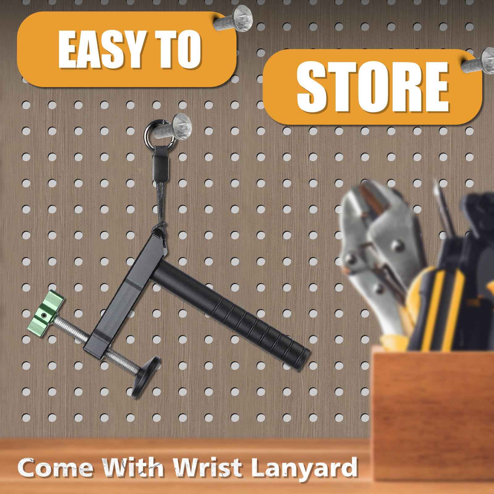 2 Pack Bench Dog Clamps 3/4"（19mm) Heavy Duty Use Dog Hole Clamp Holdfast and Sturdy Tool clamps for woodworking Workbench Hand Tools