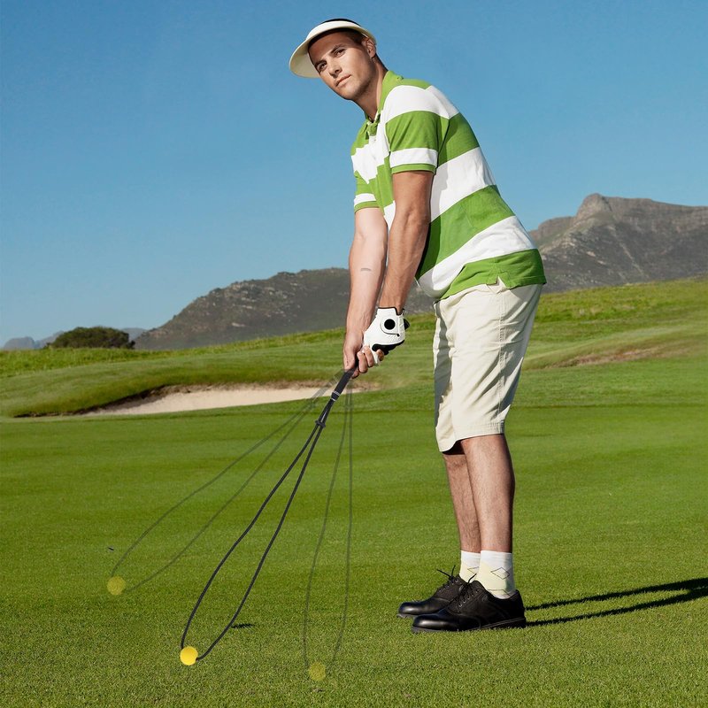 ZEMBSOYA Golf Swing Rope Trainer, Professional Golf Swing Training Aid, Improved Golfers Swing and Master Tempo, Golf Warm-Up Practice Equipment for Golfers of All Levels