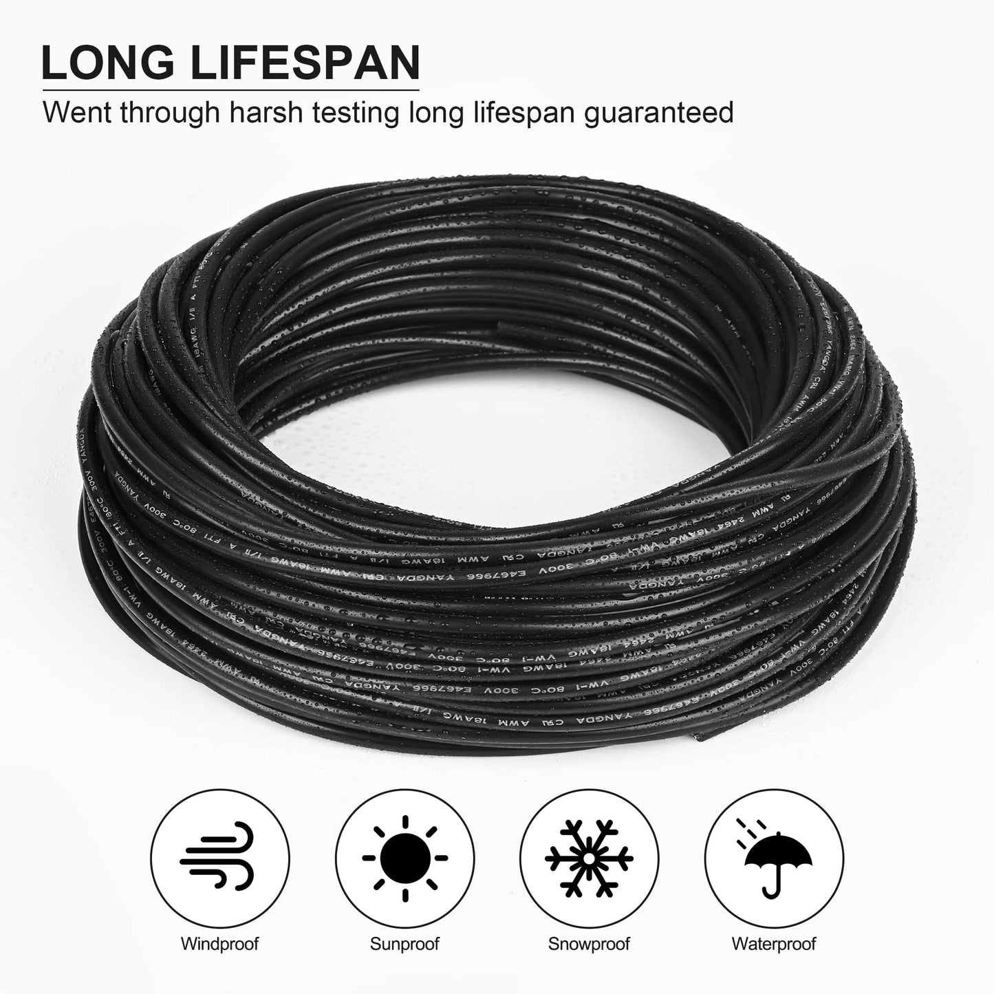 16 Gauge Wire 2 Conductor,16 AWG Electrical Wire Stranded PVC Cord Oxygen-Free Copper Cable,200FT 2 Core Pure Copper Flexible Cable Wire for LED Lamp Lighting Strips Automotive (16AWG-2C, 200FT)…