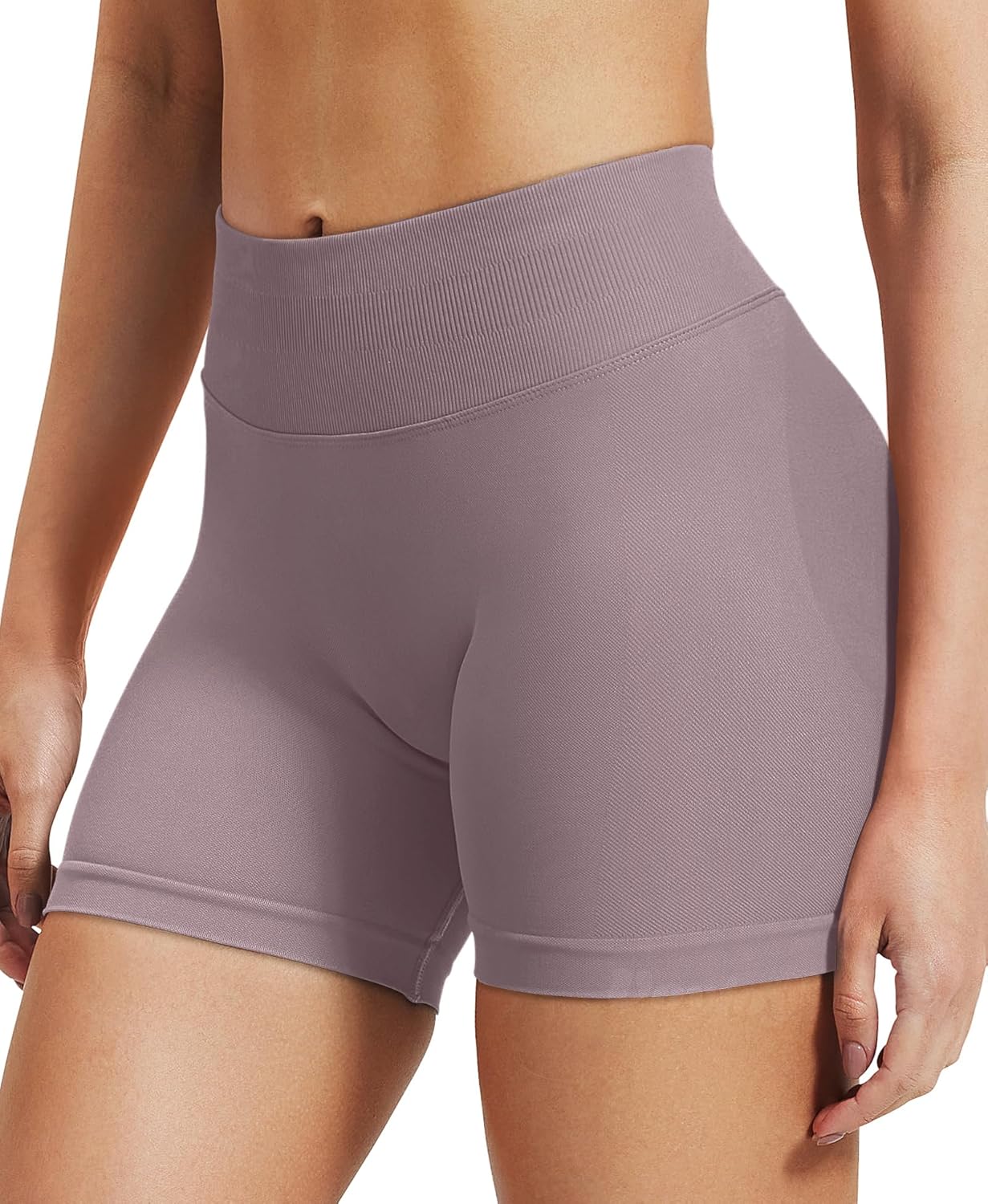VOYJOY Women's Scrunch Butt Lifting Workout Shorts - Seamless Gym Biker Shorts in Multiple Lengths