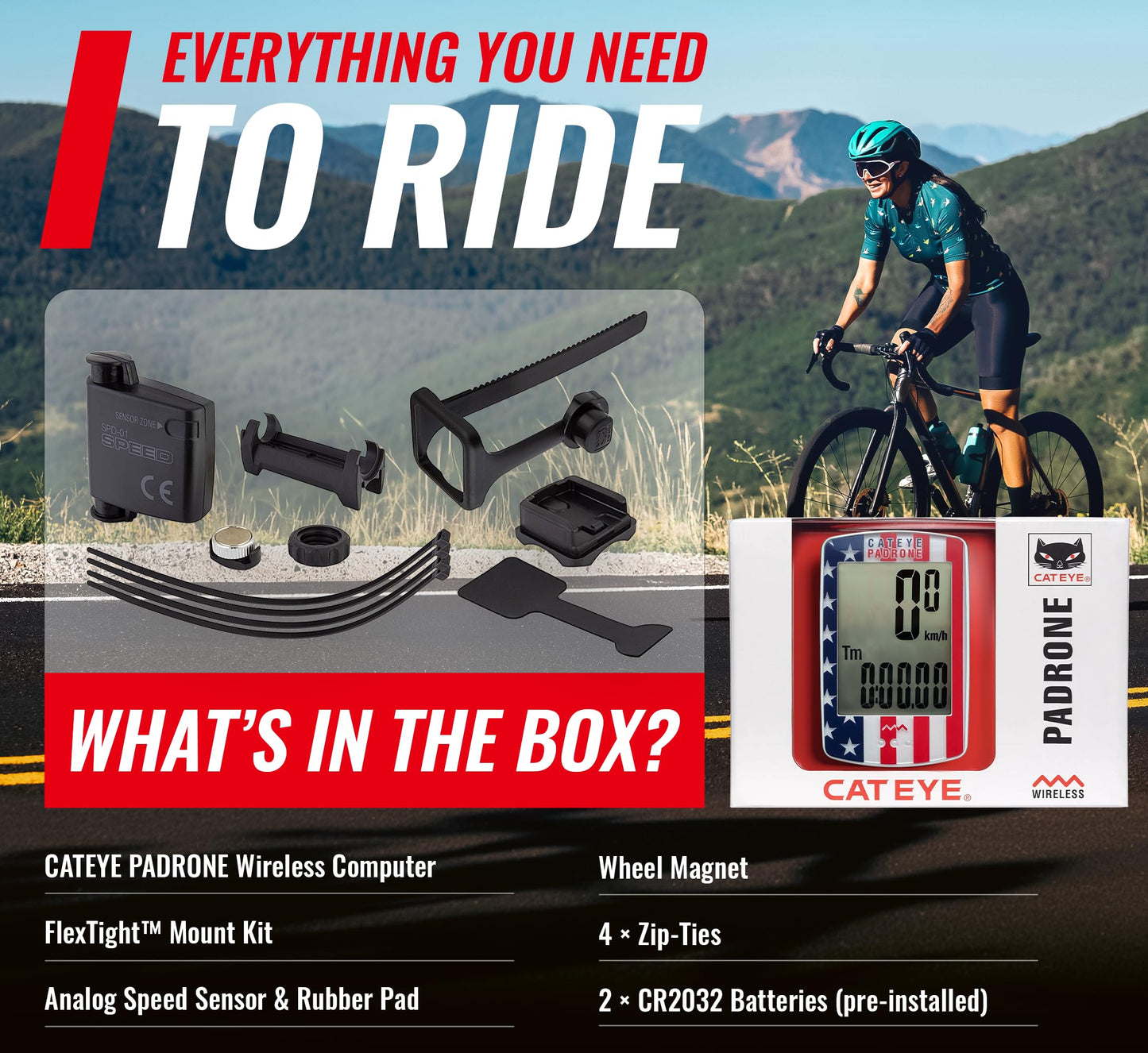 CATEYE Padrone Wireless Bike Computer (USA)