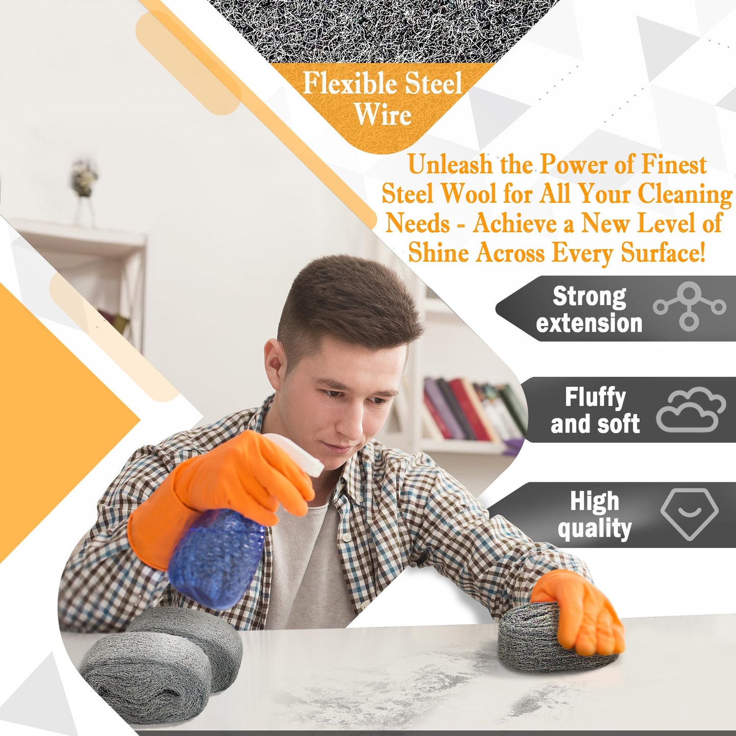 Steels Wools Mice Control: #0000 Steel Wool Metal Fabric Mesh - As Gaps Fillers to Keep Mice Away - Protection for Siding, Pipelines, Garden Vents and Garages - 2Pcs