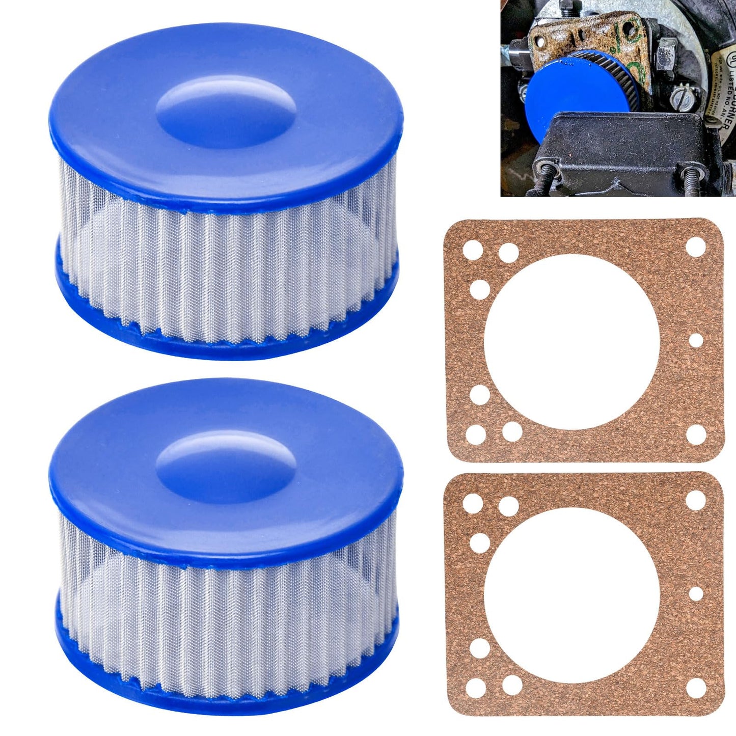 ZHIXING A2VA7116 A2EA6520 Strainer Kits Compaible with Suntec -Beckett Oil Burner, Includes Gaskets A2VA7116 A2EA6520 for SSC 109 3715101 RS939 A2VA-7116 A2EA-6520 A1VA-7112