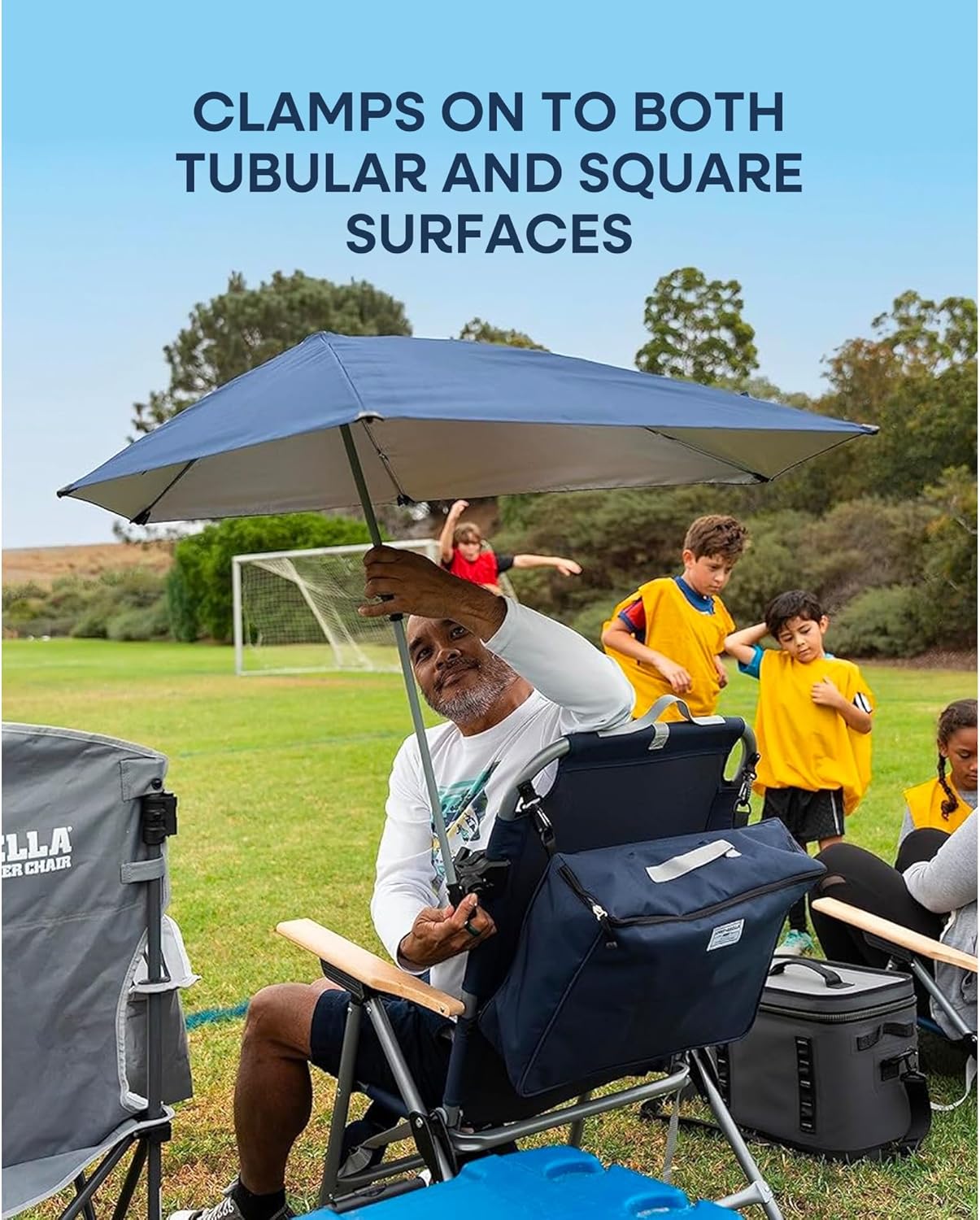 Sport-Brella Versa-Brella Adjustable SPF 50+ Umbrella with Universal Clamp - Perfect for Outdoor Use
