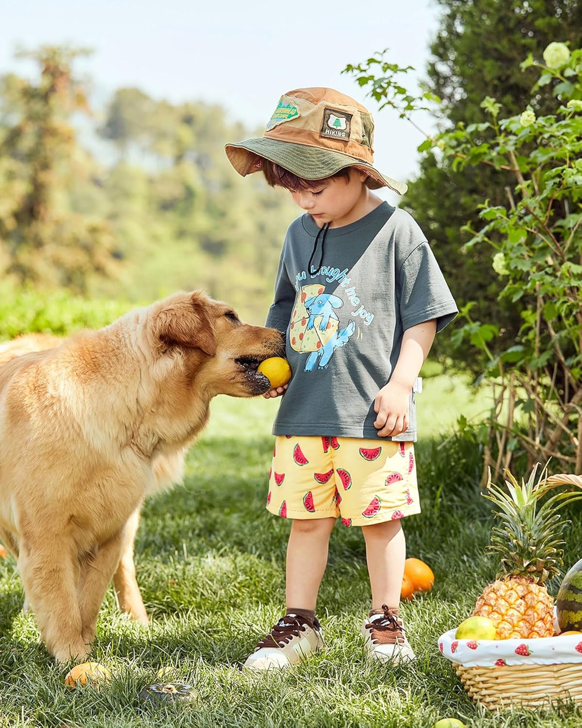Surfcuz Little Boys Swim Trunks - UPF 50+ Quick Dry Beach Shorts for Toddlers