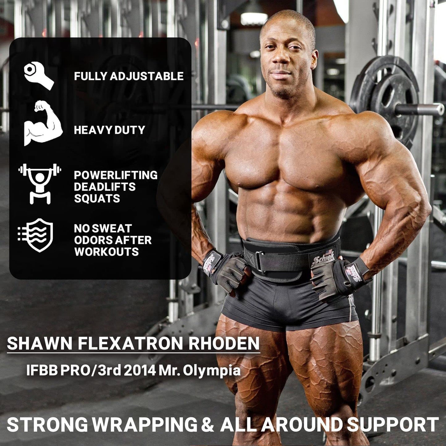 Schiek Sports 2006 Nylon 6 Inches Weight Lifting Belt - Support Belt for Power Lifting - Long Lasting