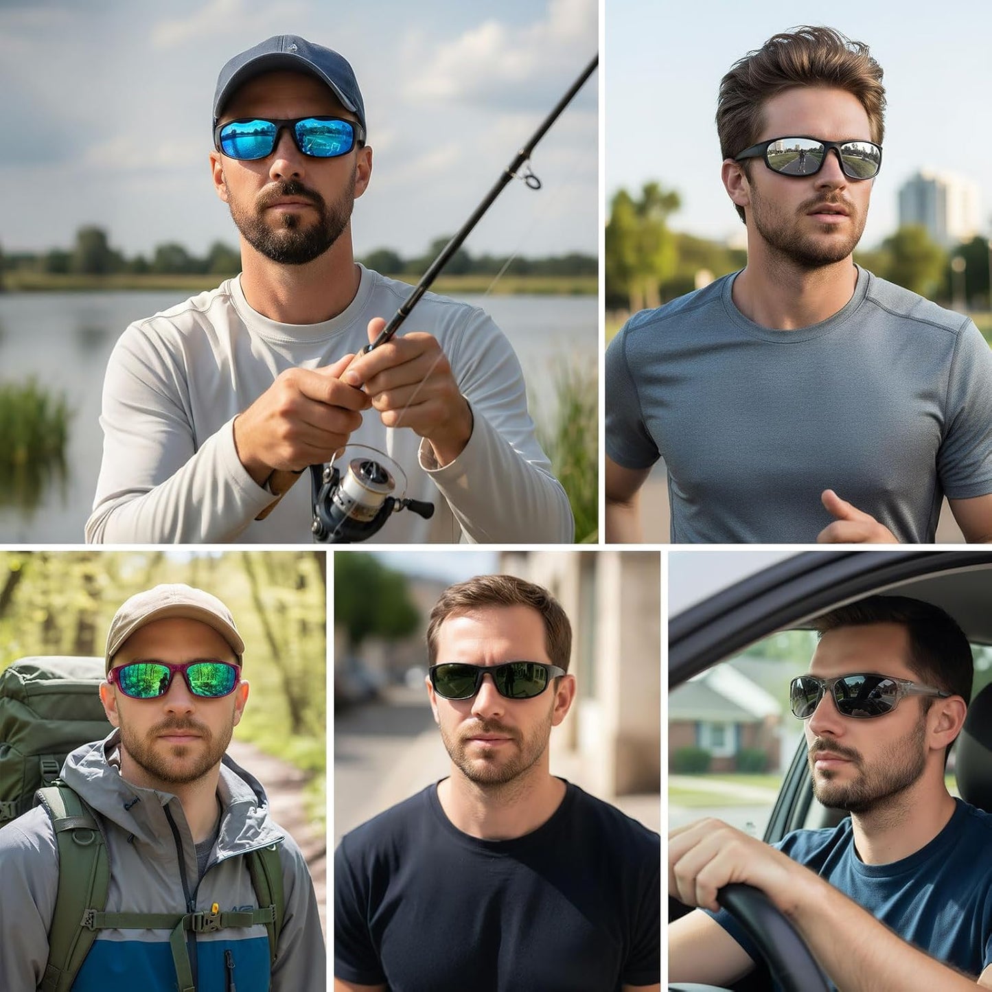 Skiennix Sports Polarized Sunglasses - UV Protection for Men & Women | Ideal for Fishing, Cycling, & Running