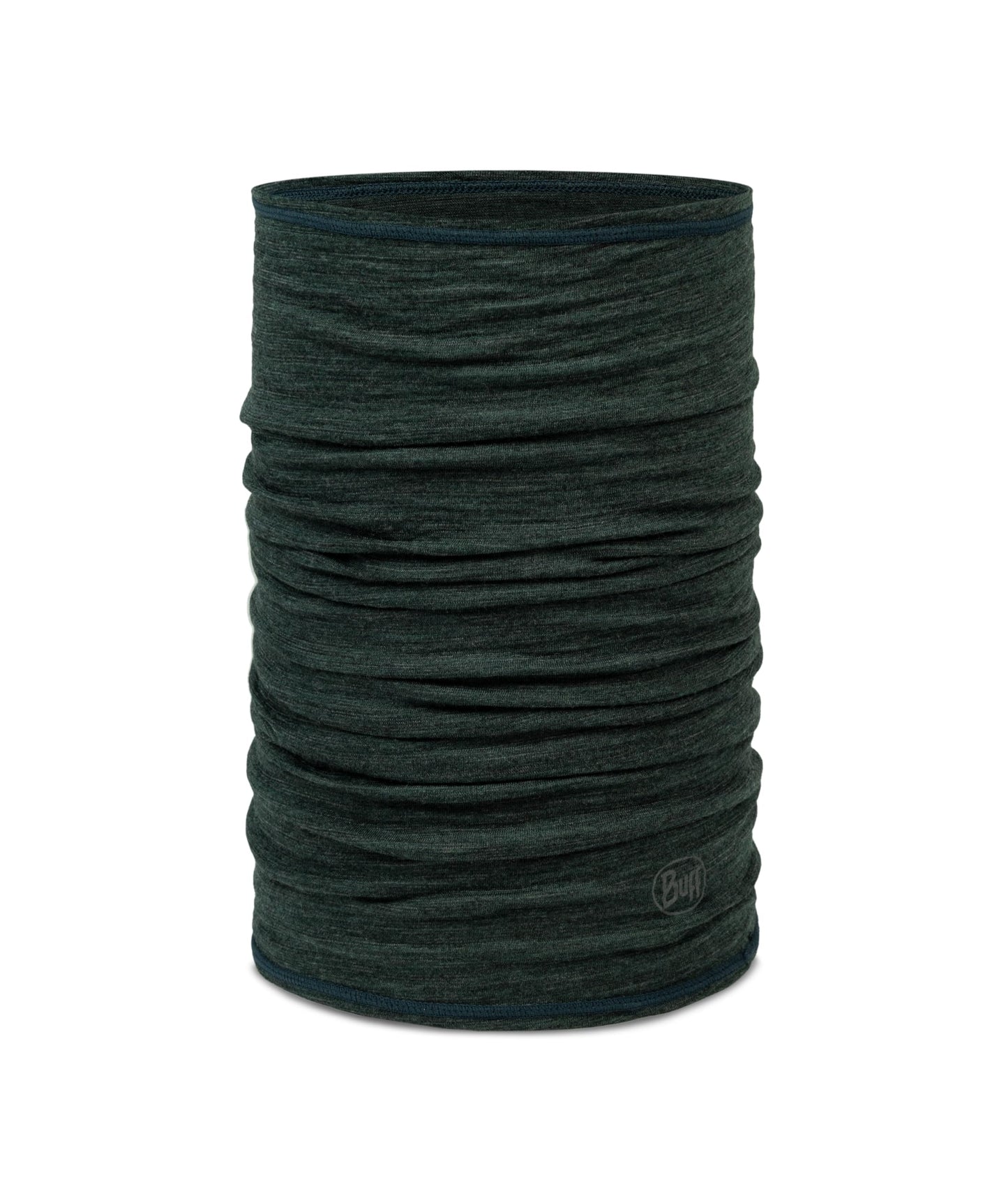 Buff Lightweight Merino Wool Neck Gaiter, 100% Ethically Sourced Wool, Versatile, Temperature Regulating Face Mask, Multistripes Forest, Adult Size