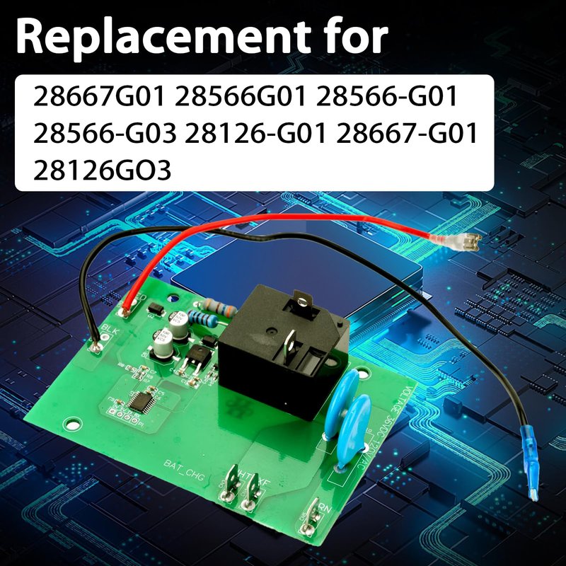28667G01 EZGO Charger 36 Volt Charger Board Power Control Board Replacement Board for Golf Carts Compatible with Powerwise Charger Board Replaces# 28566G01 28566-G01 28566-G03 28126-G01 28667-G01