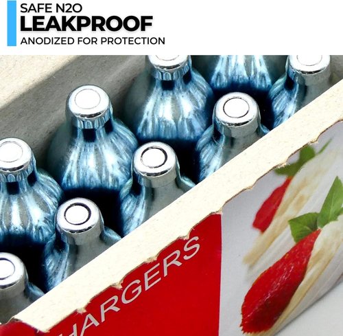 ICO Whipped Cream Chargers - 10 Count 8g N2O for Whipped Cream Dispenser | Perfect for Standard Makers