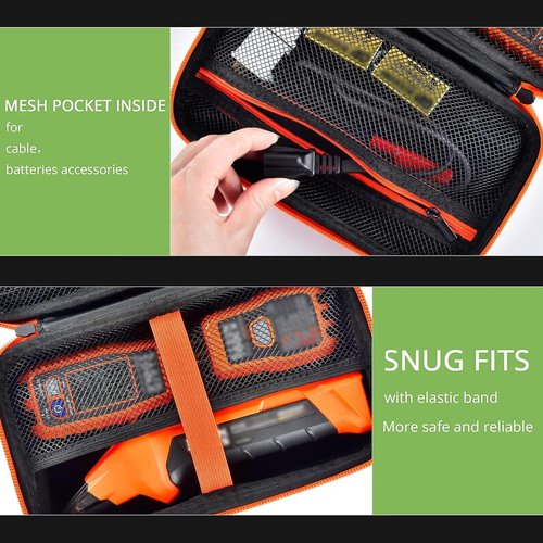 ALKOO Case for Klein Tools ET310 AC Circuit Breaker Finder - Integrated GFCI Outlet Tester | Black with Accessory Pocket