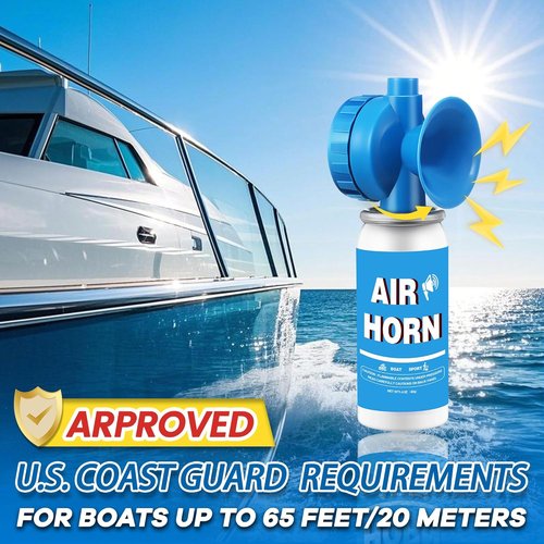 **Boat Air Horn | 130DB Loud Mini Safety Horn for Self Defense & Emergencies | 1.4oz, 2 Pack**