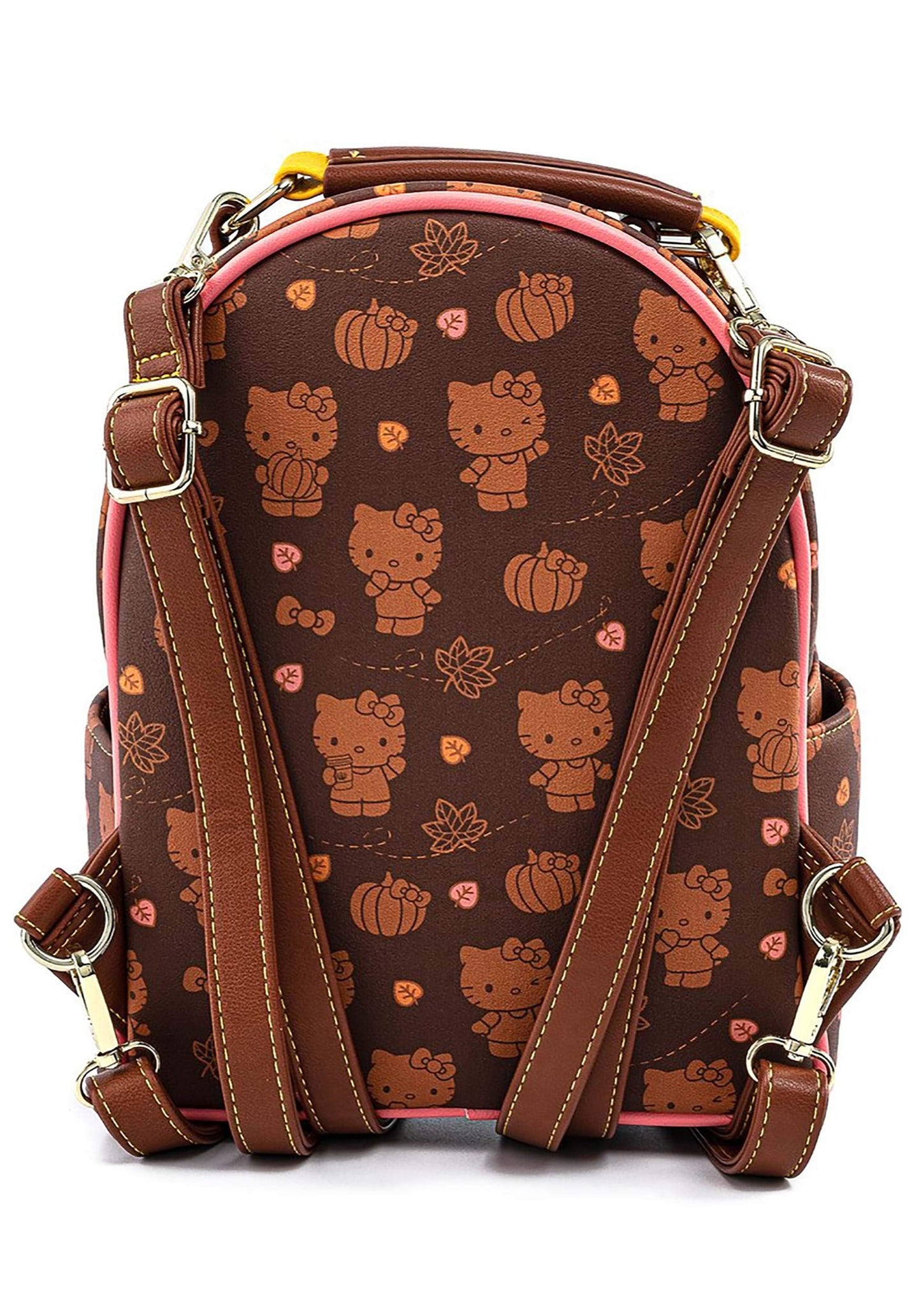 Loungefly x Sanrio Hello Kitty Pumpkin Spice Allover Print Mini Convertible Backpack