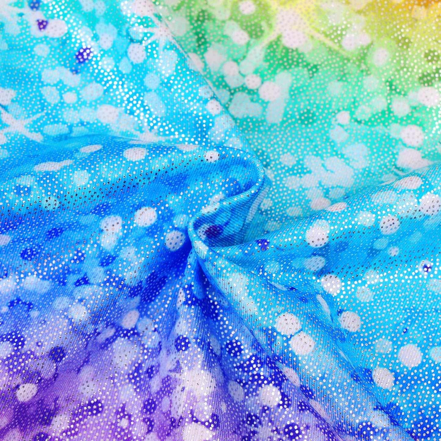 BAOHULU Gymnastics Leotards for Girls Kids Sparkle Tank Biketards with Shorts Dance Outfit B403_RainbowDots_130