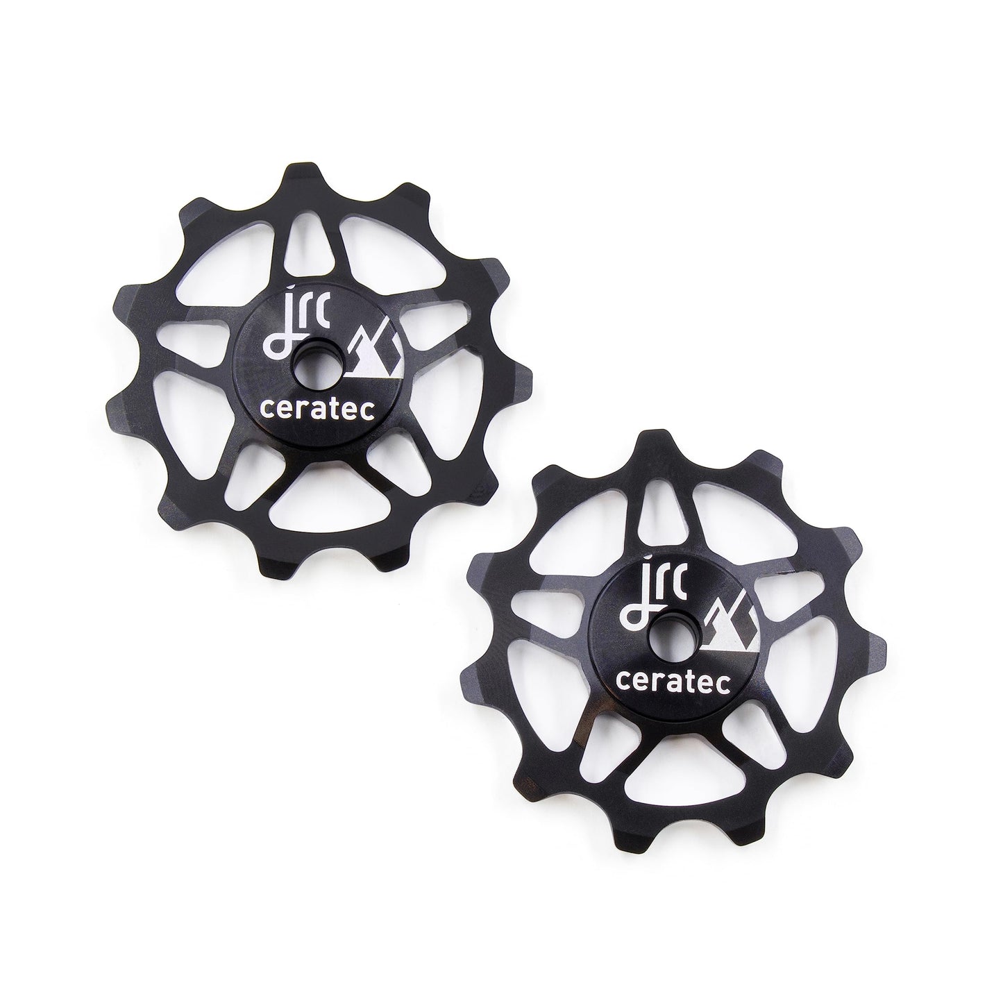 JRC Components 11T Ceramic Pulley Wheels | Compatible with 12 Speed Shimano 105 R7150 & Ultegra R8150 | Hybrid Ceramic Derailleur Pulley Wheel -Black