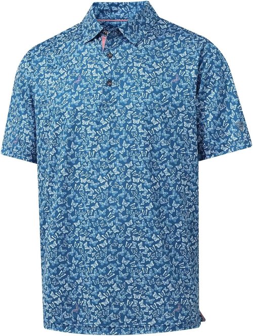 M MAELREG Men's Golf Shirt - Short Sleeve Moisture-Wicking Performance Polo | Stylish Print Design