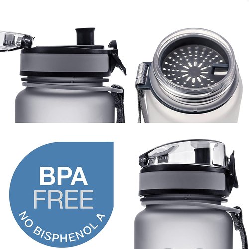 Embrava Sports Water Bottle 32oz | Fast Flow Flip Top Lid - BPA & BPS Free - Lightweight Tritan Plastic