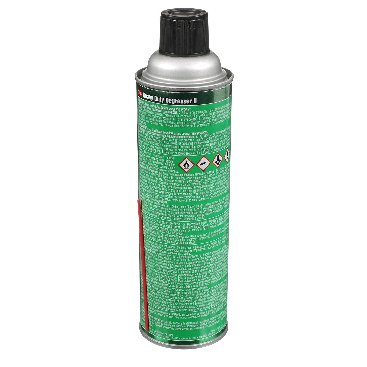 CRC 3120 Heavy Duty Degreaser II, 15 oz Aerosol Can, Clear/White