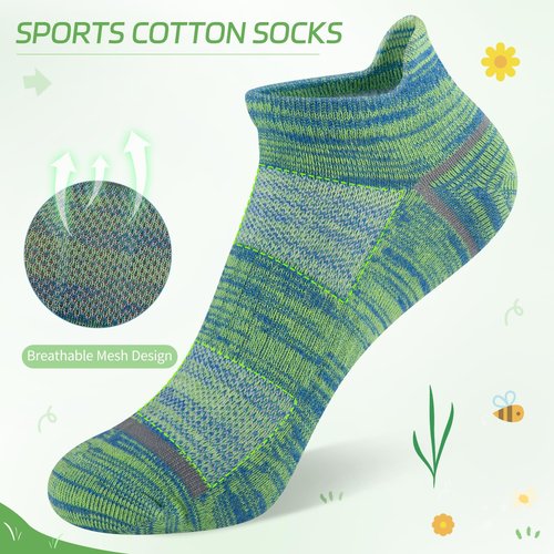 Comfoex 10 Pairs Boys Socks Kids Ankle Sport Cotton Socks For Kids 4-7 7-10 Years Olds