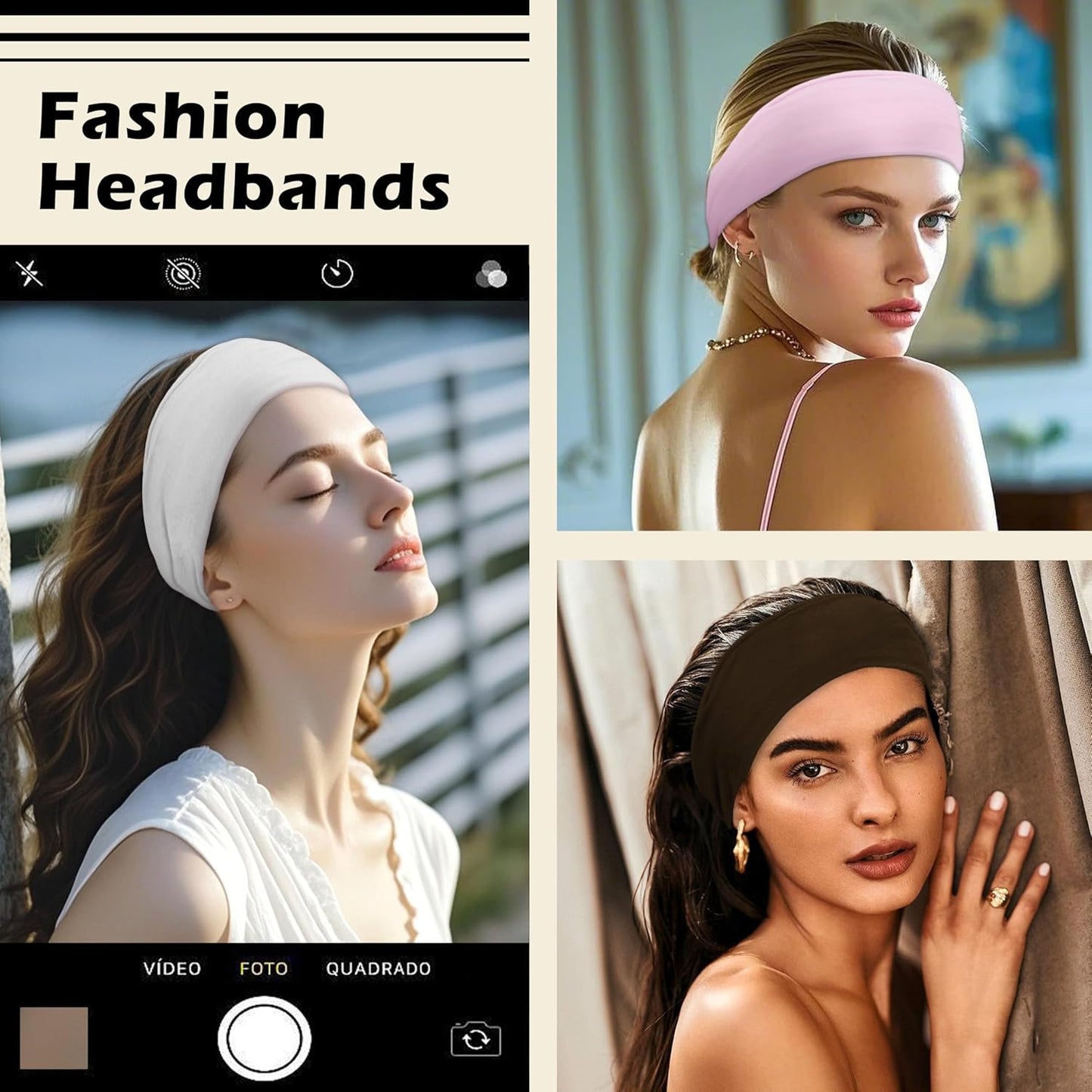 Skiennix 12PCS Wide Sports Headbands - Soft, Non-Slip Design for Running, Yoga & Daily Use