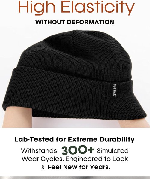 FURTALK Beanie Hat - Soft, Warm Unisex Cuffed Knit Cap for Men & Women | Perfect Winter Accessory