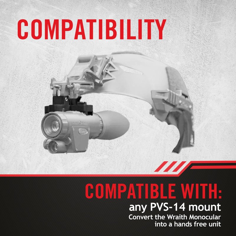Sightmark Wraith 4K Monocular Bridge Mount