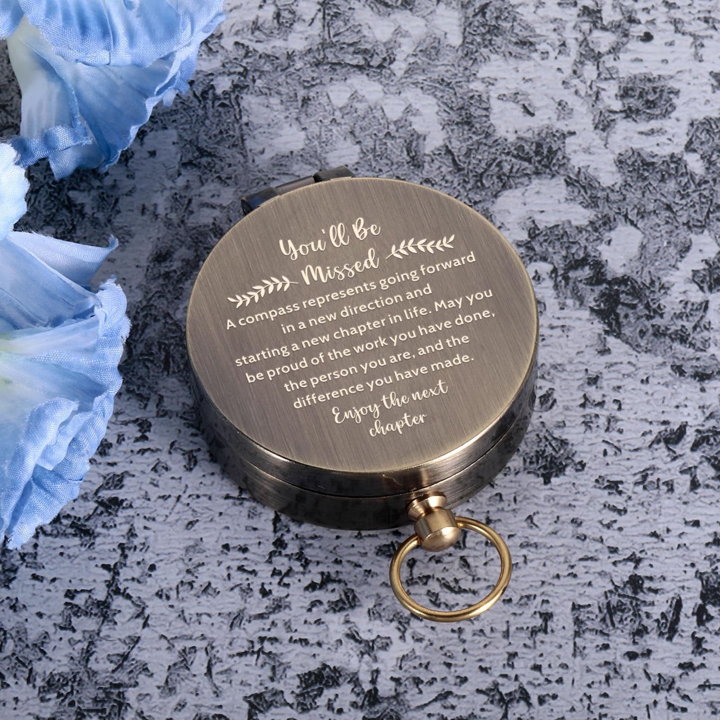 Compass Gift - Retirement Gifts for Men, You Will Be Missed Compass, Coworker Leaving Farewell Going Away Goodbye Gifts for Coworker Friends Him Nurse Boss Teacher Employee New Beginnings Gifts