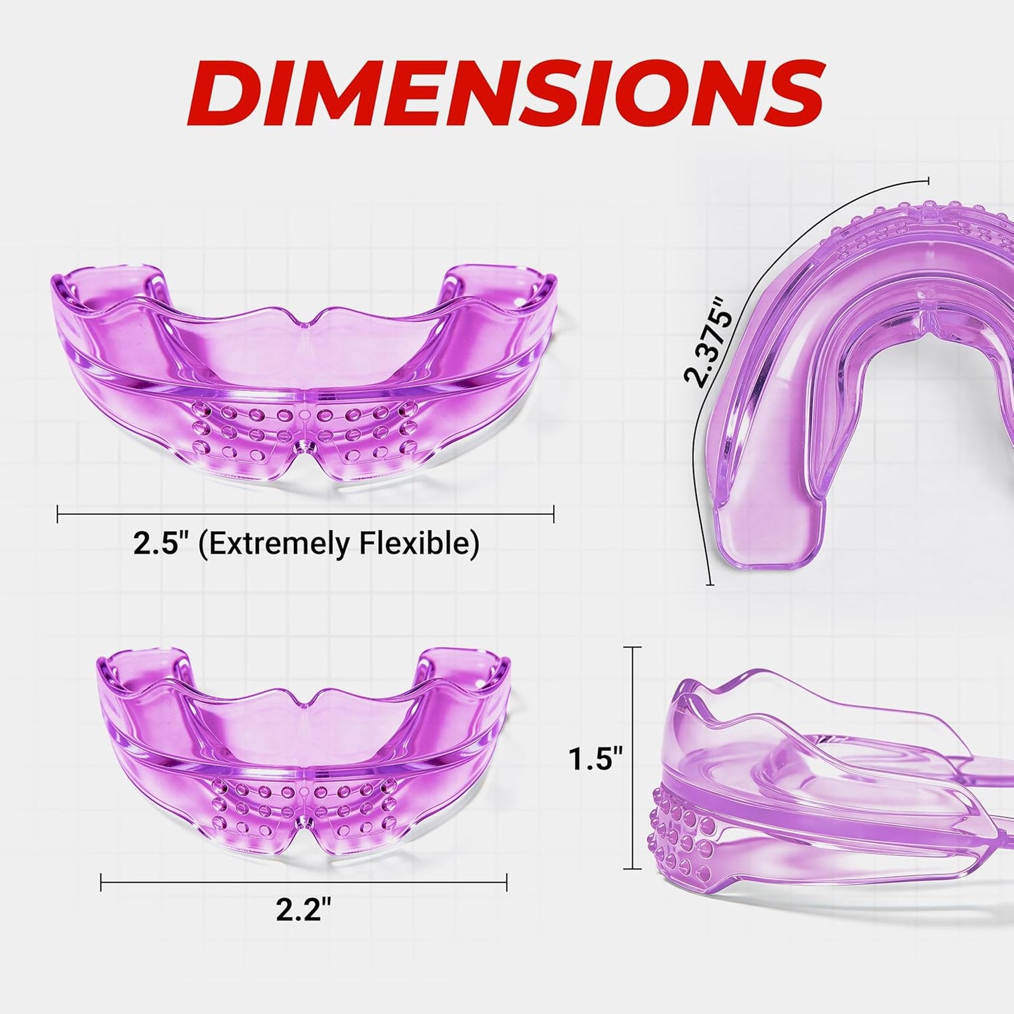 Skiennix Mouth Guard for Sports - Premium Silicone Teeth Protection for Youth & Teens | Pink, Fits Braces