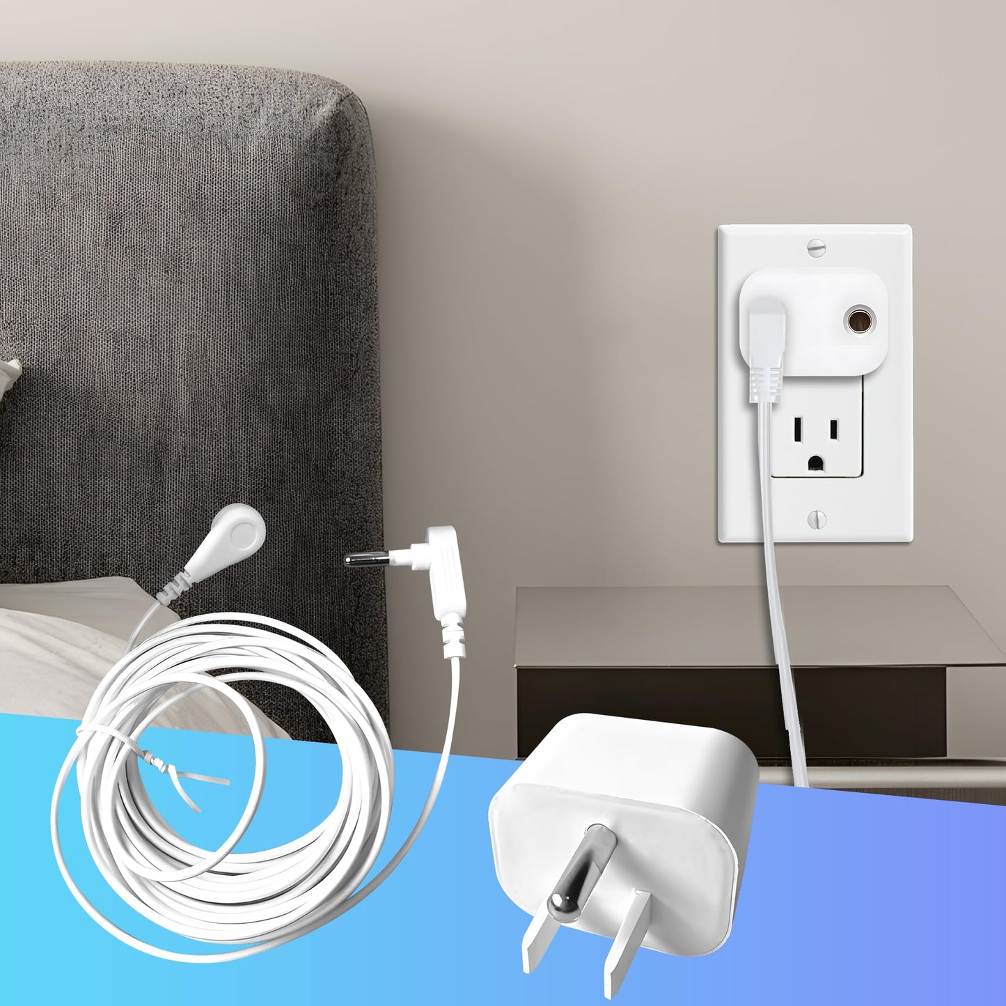 3 Pcs Grounding Plug Adapter, Ground Socket Splitter, Safety Adapter for Multiple Grounding Products in to Single Ground Port, Compatible with US Type B Outlets