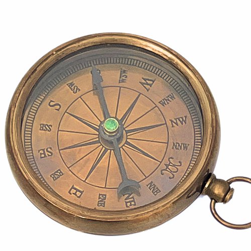 Antique Sports Compass Hiking Camping Nautical Instrument Navigational Direction Finder Open Face Compass Handy Pocket Size Collectibles for Camping