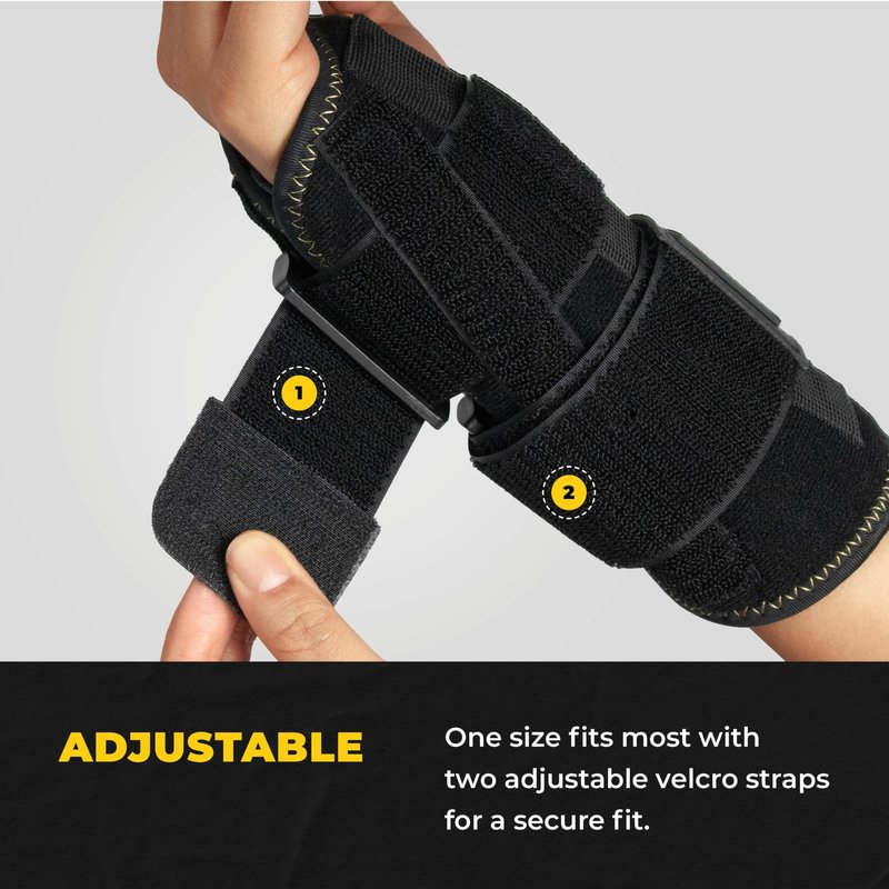 CopperJoint Wrist Brace for Carpal Tunnel - Wrist Support & Hand Brace for Sprains, Injuries, Post-Op Care - Tendonitis Wrist Brace - Copper Infused for Faster Healing & Support - Left