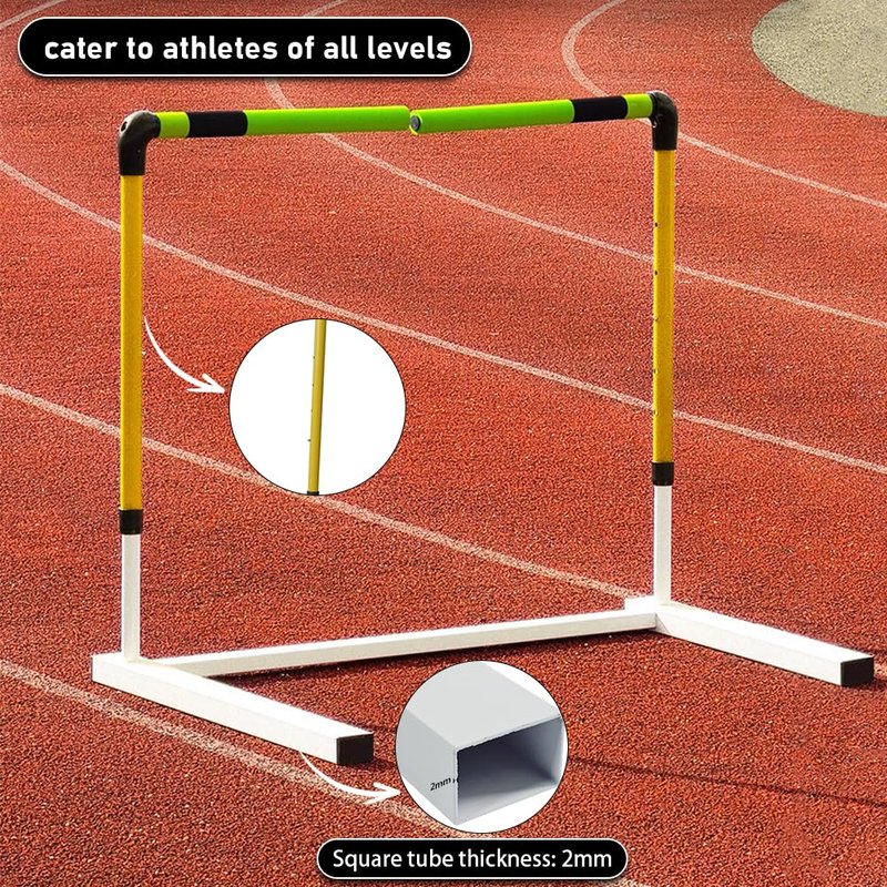 Morimoe Adjustable Height Training Hurdle Newly Upgraded Injury-Reducing Track & Field Hurdles for Athletes & Adults (1)