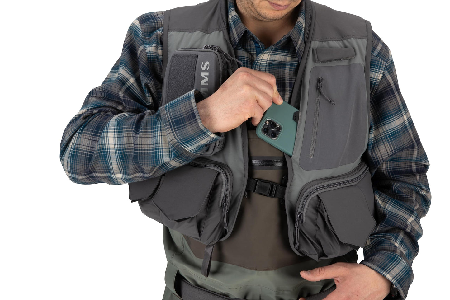 Simms Freestone Vest Pewter S