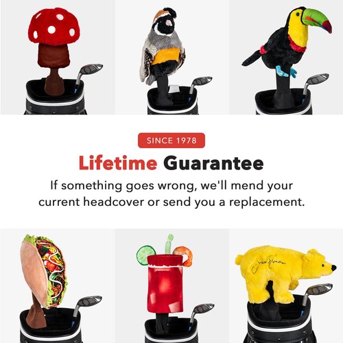 Daphne's Headcovers Mushroom Driver Headcover | Funny Golf Club Covers | Golf Head Covers for Drivers | Stylish Golf Club Head Covers | Golf Driver Covers | Men’s & Women’s Driver Headcover