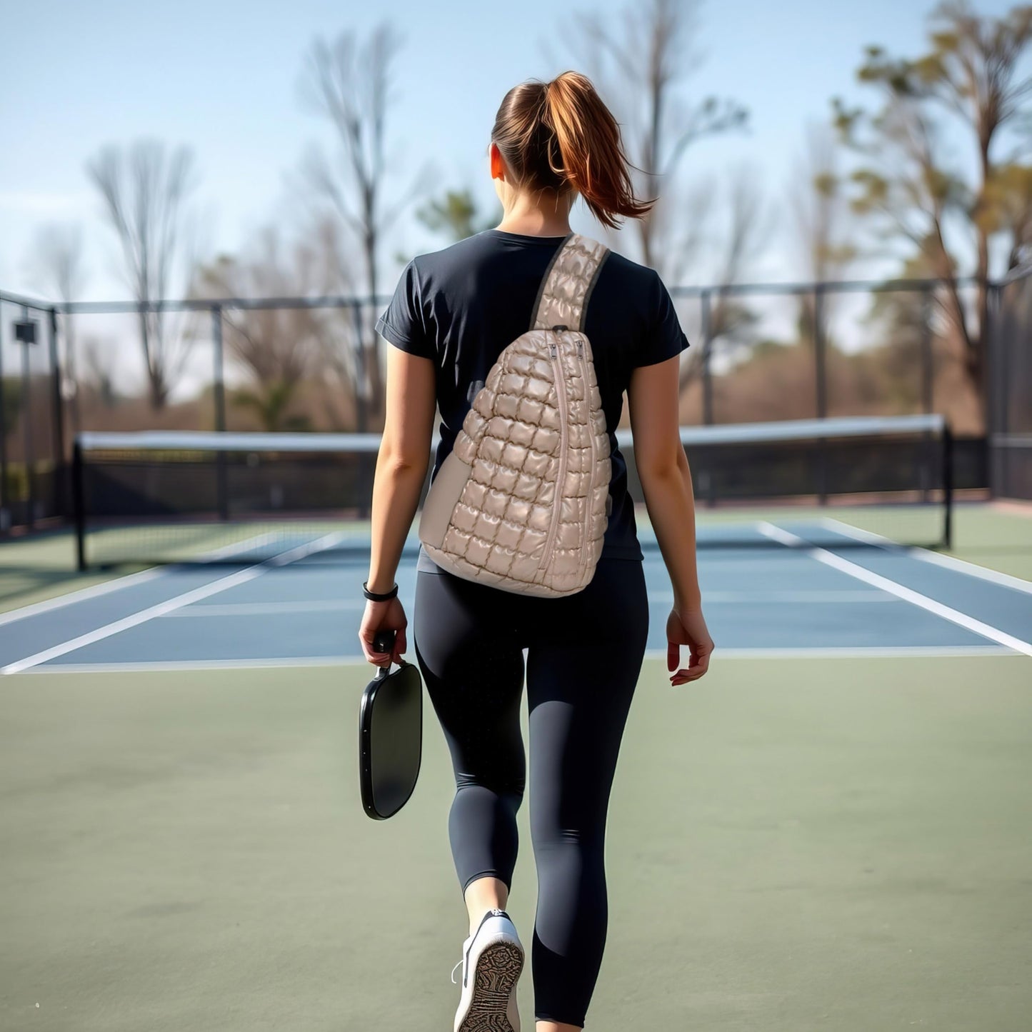Nupouch Puffy Atheisue Bag, Fashion, Travel, Pickleball, Weekend Trip, Sling, Daily Use, Champange