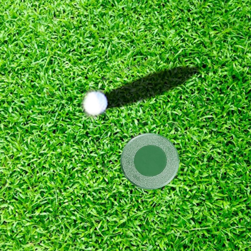 Bestookits Golf Hole Cups Cover Golf Practice Set Putting Cup and Cover Training Aids Training Tool Green Hole Cup for Yard Garden Backyard Home Outdoor Activities (Green) (6)