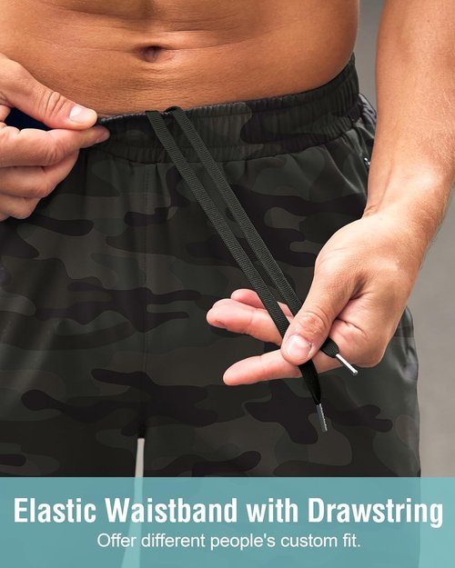 G Gradual Men's Athletic Running Shorts - Quick Dry with Zipper Pockets | 7"/5"/9" Sizes for Gym & Hiking